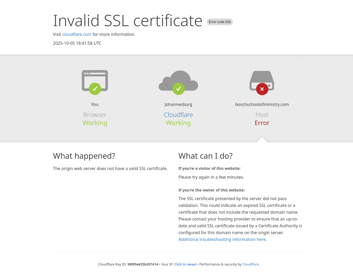 Bosch School of Ministry